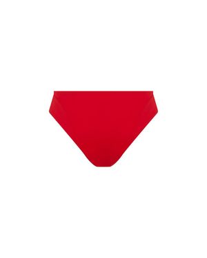 Let's Swim Rotes Hipster-Bikini-Unterteil