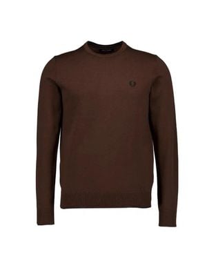 Fred Perry Pullover Mit Rundhalsausschnitt - Braun