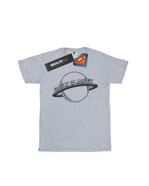 Dc Comics "Daily Planet" T-Shirt Für Herren (Grau) - Blau