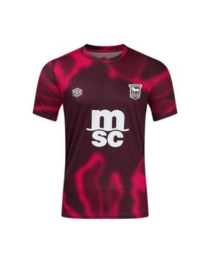 Umbro "24/25" Trikot Für Herren/Damen Kurzärmlig (Feige/Weinrot/Rote Beete)