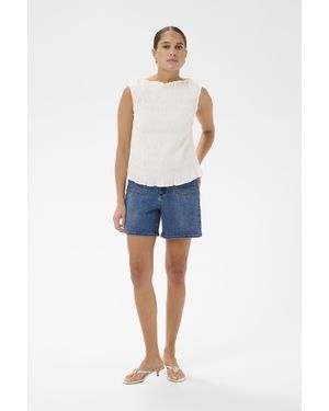 Kaffe Ärmellose Bluse Kabethany Ärmellose Bluse Tight Fit - Blau