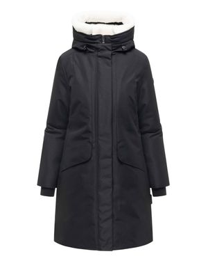 Navahoo Damen Winterparka Bibber-Beauty Mit Teddyfutter - Blau