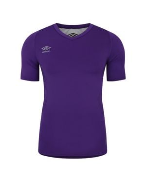 Umbro "Elite" Base Layer Oberteil V-Ausschnitt Für Herren/Damen (Leuchtend) - Lila