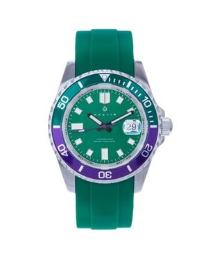 Nautis Interceptor Coffret Avec Bracelets Interchangeables Et Affichage De La Date - Grün