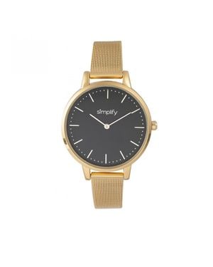 Simplify Vereinfachen Sie Die 5800 Mesh-Armbanduhr - Mettallic