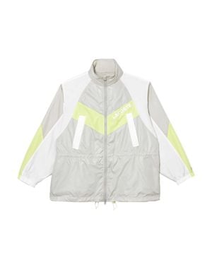 Lacoste Jacke Für Damen, Mit Kapuze, Übergroß - Weiß