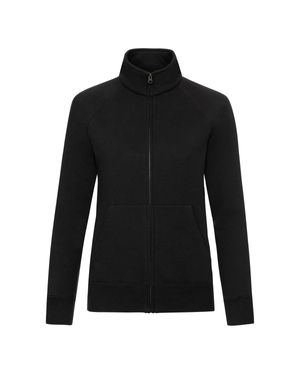 Fruit Of The Loom "Premium" Sweatjacke Für Damen - Schwarz