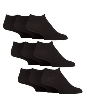 IOMI 9Er Pack Herren Diabetikersocken - Schwarz