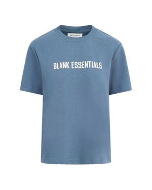 Blank Essentials T-Shirt Für Damen, Übergroßer Boyfriend (Orionblau)
