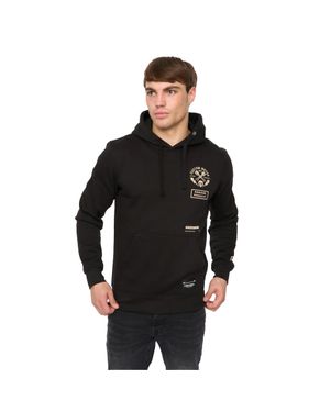 Crosshatch "Moules" Kapuzenpullover Für Herren - Schwarz