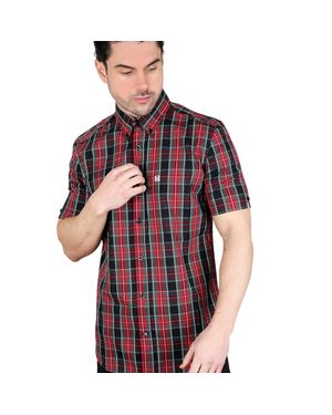 Lambretta Hemd Für Herren/Damen (Schwarz/Rot/Grün)
