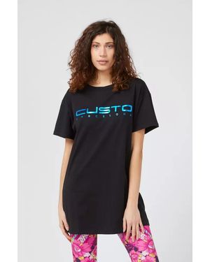 Custoline Longline T-Shirt Mit Lockerem Schnitt - Schwarz
