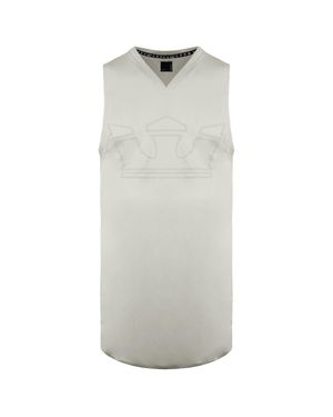 Supra V-Neck-Ärmel Von Graphic Logo Weste 192180 036 - Grau