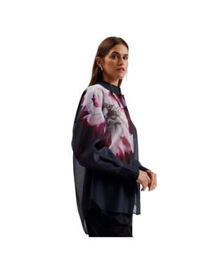 Ted Baker Hemd Für Damen, Übergroß - Rot