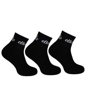 Ellesse 3Er-Pack Rallo Herren Knöchelsocken - Schwarz