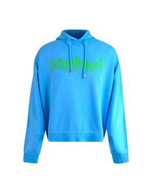 DSquared² Hoodie Mit Kontrastierendem Markenlogo - Blau
