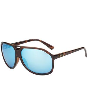Bollé Bollé Baron Glänzende Schildpattbraune Sonnenbrille - Blau