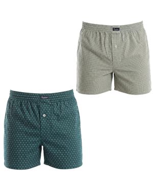 Abanderado Packung Mit 2 Essential Baumwoll-Herrenboxershorts Mit Elastischem Bund A0100 - Grau