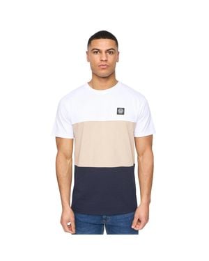 Henleys "Henpanel" T-Shirt Für Herren - Weiß