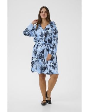 Kaffe Kleid Kcaliana Kleid A-Shape - Blau