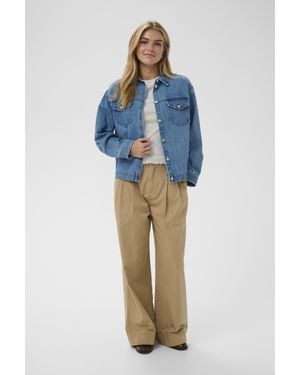 Saint Tropez Jeansjacke Pindresz Jeansjacke Lockere Passform - Blau