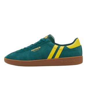 Patrick "Monaco" Sneaker Für Herren, Wildleder, Cupsohle /Gelb) - Blau