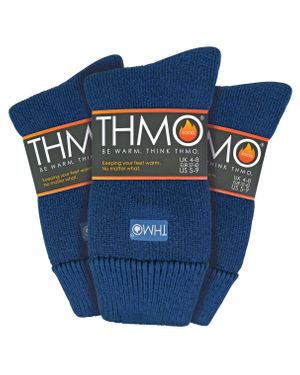 THMO 1 Paar Damen Dicke Fleece Gefütterte Warme Thermo-Socken Für Den Winter - Blau