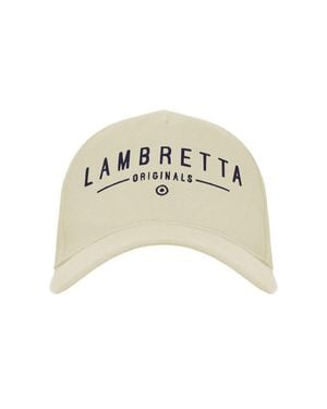 Lambretta "Originals" Baseball-Mütze Für Herren/Damen (Steinfarben) - Weiß