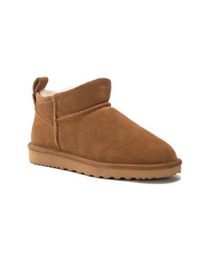 Aus Wooli Australia Schafsfell Klassische Ultra Mini Stiefel Airlie - Braun