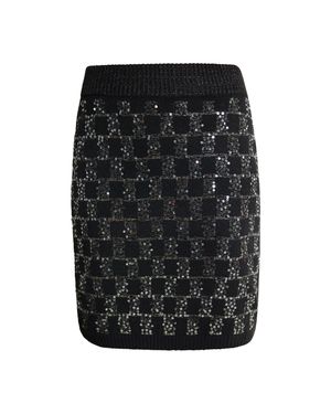 faina Strick-Minirock Damen - Schwarz