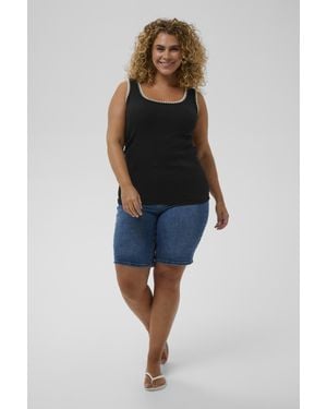 Kaffe Jerseytop Kccarina Jerseytop Tight Fit - Blau