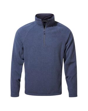 Craghoppers "Corey Vi" Fleece-Oberteil, Mit Halbem Reißverschluss Für Herren (Marineblau Meliert)