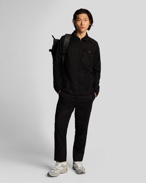 Lyle & Scott Taillierte Kordelzug-Hosen - Schwarz