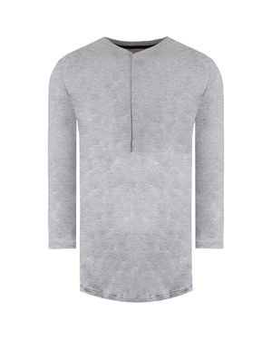 Under Armour Recovery Nachtwäsche Herren Grauer Henley Top
