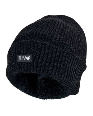 THMO Ladies Thermal 40G 3M Insulation Gefüttert Chenille Beanie Hut - Blau