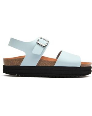 V.Gan Vegane Gewürznelken-Fußbett-Sandalen - Blau