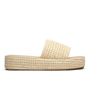 SOLESISTER Seren Weave Flatform Sandalen - Weiß