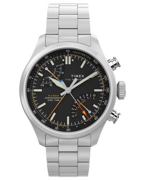 Timex Waterbury Ace Fly-Back Herren Armbanduhr Tw2Y70200 - Mettallic