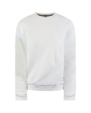PUMA Evo Halfmoon Damen Weißer Pullover