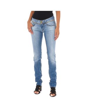 Met Lange Jeanshose Mit Schmal Geschnittenem Saum 10Db50159 - Blau