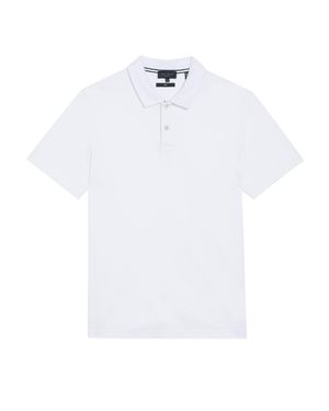 Ted Baker Zeiter Slim Soft Touch Weißes Polohemd