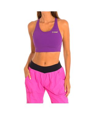 Zumba Sport-Top Mit Komprimierendem Gewebe Z1T00507 Frau - Lila