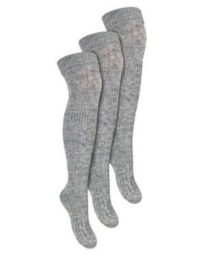 Steve Madden 3 Paar Overknee-Wollsocken Für Damen - Grau