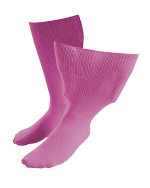 IOMI Herren & Damen Extra Wide Soft Cotton Oedema Socken Für Geschwollene Füße - Lila