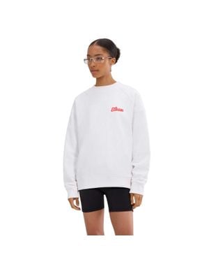 Ellesse "Lo Sbuffo" Sweatshirt Für Damen - Weiß