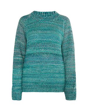 IZIA Strickpullover Damen Mehrfarbig - Grün