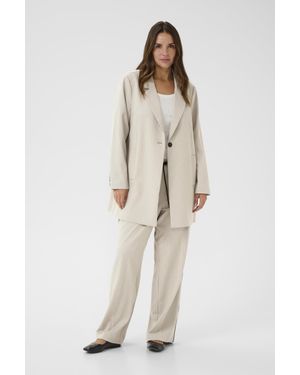 Kaffe Blazer Kcsirana Blazer Loose Fit - Natur