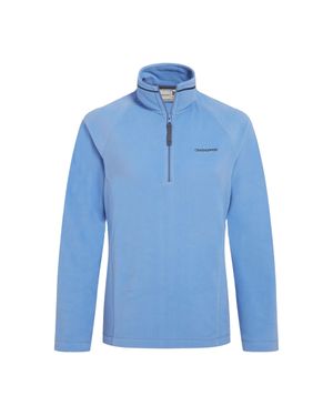 Craghoppers "Nation Trust Miska" Fleece-Oberteil Mit Halbem Reißverschluss Für Damen (Immergrün Blau)