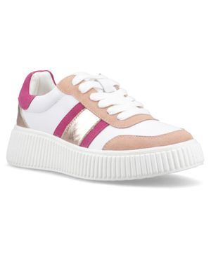Hush Puppies Holly Wildleder Damen Standard Sneakers - Pink