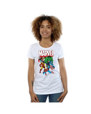 Marvel T-Shirt Für Damen - Weiß